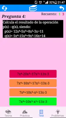 Polynomials android App screenshot 1